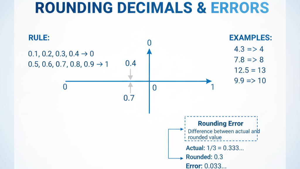 การปัดเศษทศนิยม (Rounding Errors)